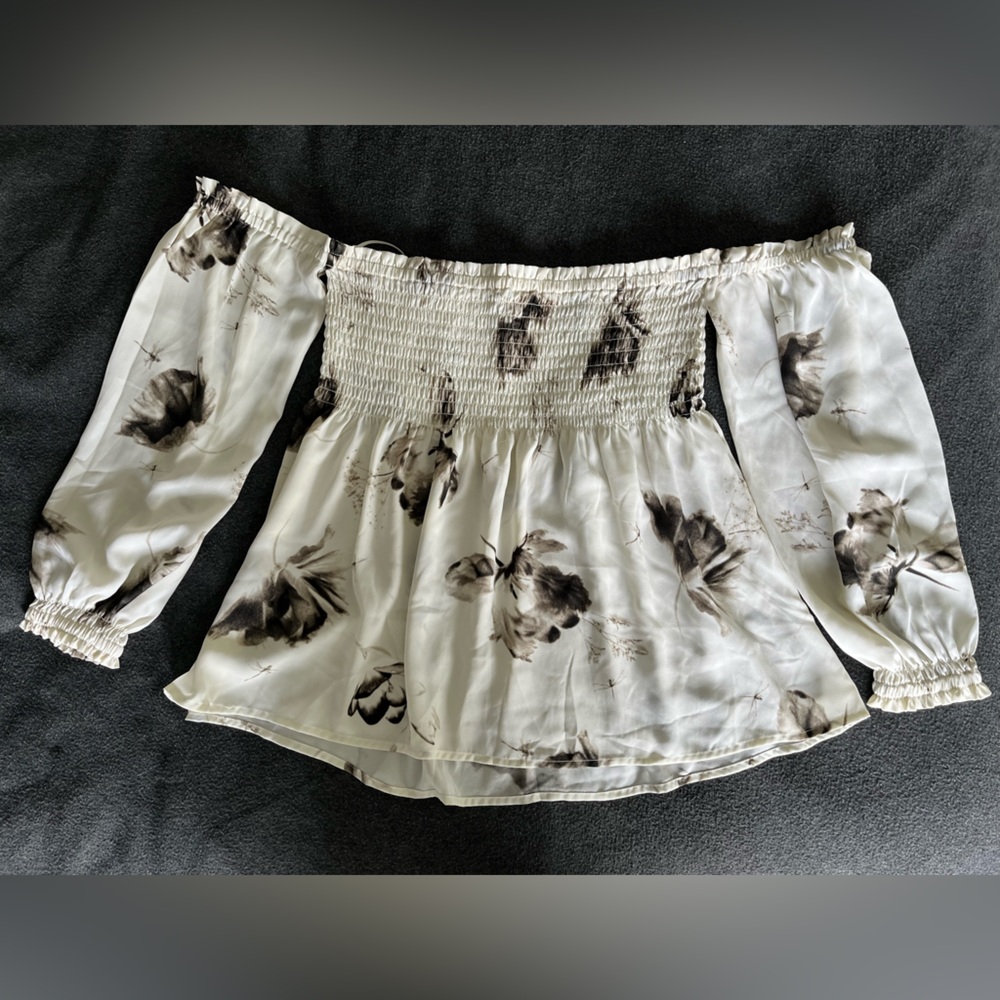 Express strapless off the shoulder top
